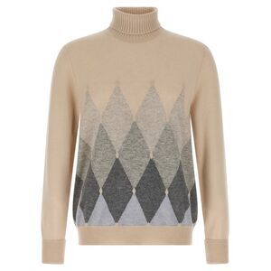 Ballantyne Men Argyle Turtleneck